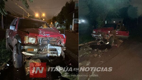 APARATOSO ACCIDENTE DE TRÁNSITO EN TOMÁS ROMERO PEREIRA