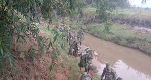 La Nación / Niño arrastrado por raudal: cerca de 70 militares y dos canes se suman a la búsqueda de Tobías