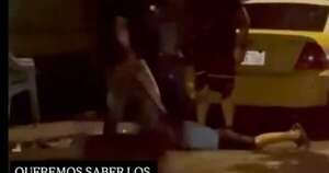 La Nación / Repudian brutal ataque a un niño que ya estaba en el suelo