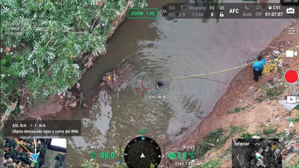 Continúa búsqueda de niño arrastrado por raudal en San Lorenzo