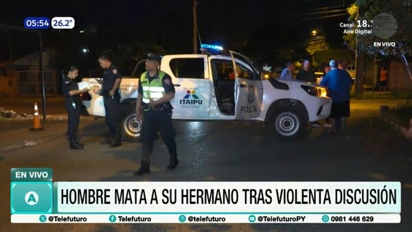 Tragedia en Fernando de la Mora: hombre asesina a su hermano tras una discusión