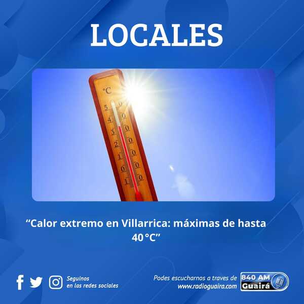 VIVIREMOS UNA SEMANA CALUROSA