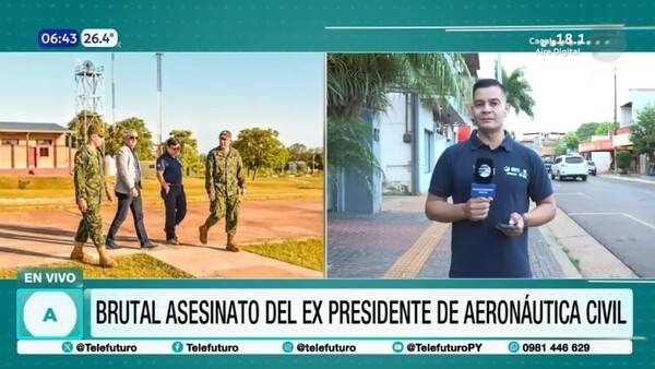 Detienen a militar por el asesinato del exdirector de la DINAC