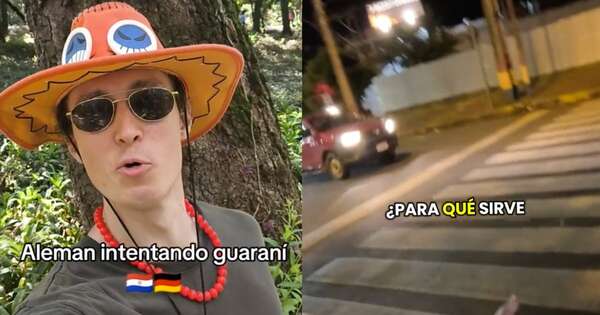La Nación / Queja en TikTok: alemán afirmó que en Paraguay no saben usar la franja peatonal