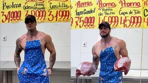 Carnicero sexy alborota a las doñas con su lomazo