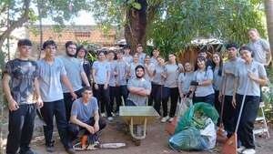 Estudiantes celebran su UPD con acción solidaria y promueven el bien común en San Pedro - Nacionales - ABC Color