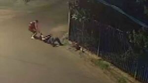 Delincuente golpeó brutalmente a una mujer para robarle su cartera