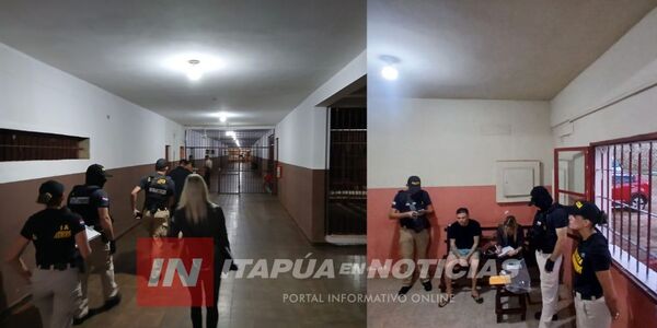 OPERATIVO NEXUS II LLEGA A ENCARNACIÓN CON ALLANAMIENTO EN EL CERESO