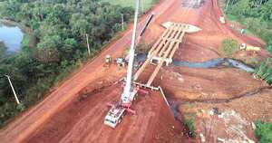 La Nación / Ruta PY21: tramo entre el cruce Itakyry y Puerto Indio supera el 73 % de avance