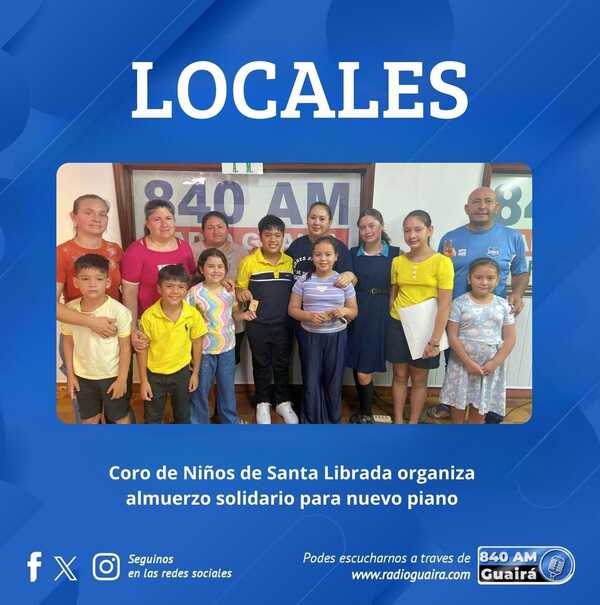 EL CORO DE NIÑOS DE SANTA LIBRADA SOLICITA APOYO PARA ADQUIRIR UN NUEVO PIANO