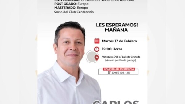 Candidato a concejal destacó en su propaganda que es socio del Club Centenario