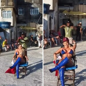 Popular / (VIDEO) Maína de Cerro llegó a Rocinha, la famosa favela de Río de Janeiro