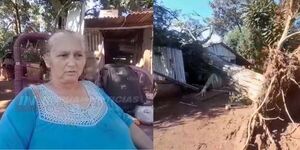 TEMPORAL ARRASA VIVIENDA EN MAYOR OTAÑO