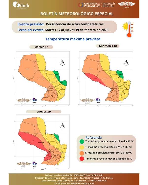 AUDIO: ¿Cuáles son las recomendaciones de trabajo seguro en días de alta temperatura? - Ancho Perfil - ABC Color