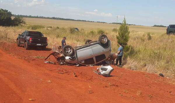 Accidente de familia paraguaya deja cuatro heridos en Corrientes
