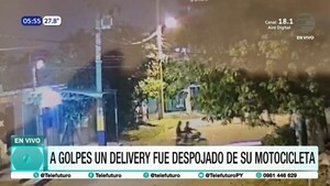 Violento asalto a un delivery en Luque