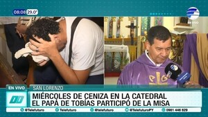 Padre de Tobías clama por su hijo en la Catedral de San Lorenzo