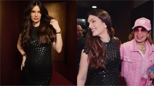 Popular / (VIDEO) ¡Nadia Ferreira pureó por su pancita y su reunión con Thalía!