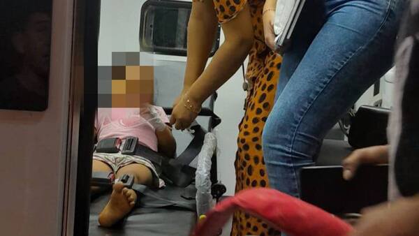 Nena de 4 años fue picada por una “mbói chini”