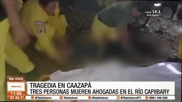 Tragedia en Caazapá: embarazada, su hijo y una joven mueren ahogados