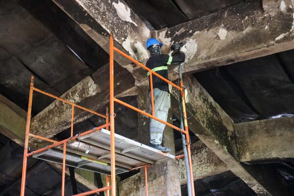 Técnicos de Itaipú avanzan con diagnóstico de daños estructurales de la Catedral San Blas de CDE - ADN Digital
