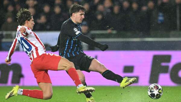 Brujas y Atlético de Madrid igualan en un juego de altas emociones