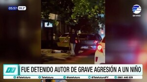 Detienen a dueño de bar que atacó a un niño con un bate