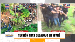 Tensión en Ypané durante operativo de desalojo: varios detenidos y enfrentamientos con la Policía Nacional