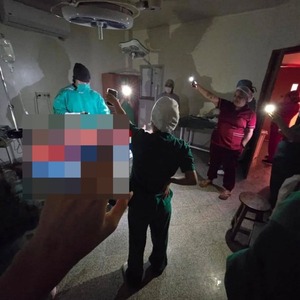 Mujer tuvo cesárea a la luz de celulares debido al corte de energía de ayer