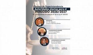 Corte Suprema de Justicia eligió a sus nuevas autoridades para el período febrero 2026– febrero 2027