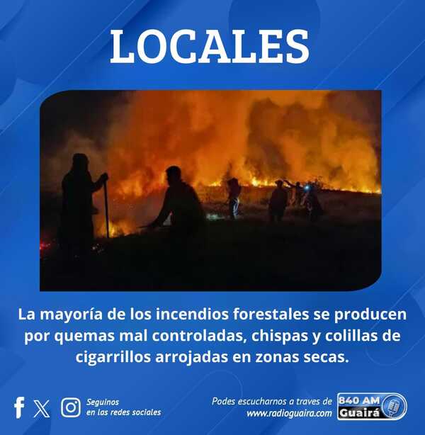 PREVENCIÓN DE INCENDIOS: DATOS Y RECOMENDACIONES A LA CIUDADANÍA