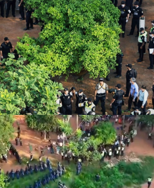 Tensión en Ypané: Enfrentamientos y tres detenidos durante intervención fiscal en asentamiento