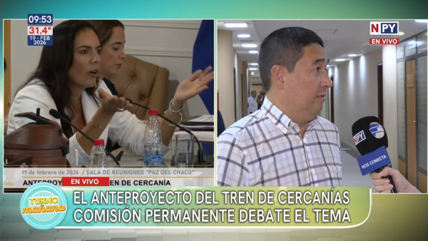 "Pero que se joda Horacio Cartes": Comisión Permanente debate anteproyecto del tren de cercanías