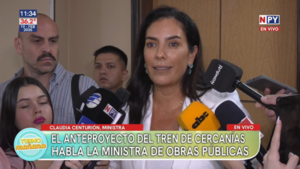 Ministra de Obras Públicas destaca progreso del Tren de Cercanías y protección a pobladores