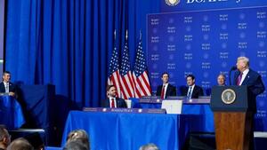 Peña devuelve piropo a Trump en primera reunión de la Junta de Paz