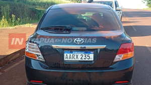 INCAUTAN VEHÍCULO ABANDONADO EN SAN RAFAEL DEL PARANÁ