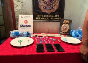 Neutralizan punto de venta de drogas en San Ignacio Guazú, Misiones