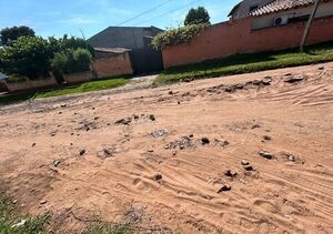 Vecinos de Los Nogales piden arreglo de calle - San Lorenzo Hoy