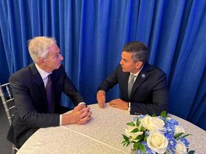 Peña refuerza agenda internacional en Washington con reuniones con Marco Rubio y Tony Blair