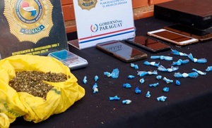 Detienen a integrante de estructura criminal en Luque desmantelan centro de ventas de marihuana