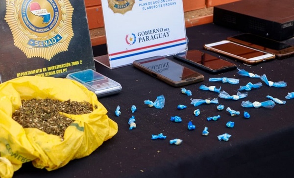 Detienen a integrante de estructura criminal en Luque desmantelan centro de ventas de marihuana