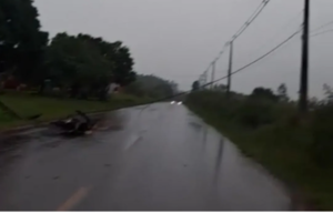 ACCIDENTE DE MOTOCICLISTA DEJA UN HERIDO EN MARÍA AUXILIADORA