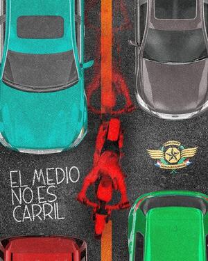 Caminera advierte a motociclistas que el medio no es carril