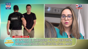 Se entregó el exarquero Víctor Centurión por presunta participación en estructura criminal ligada a Marset