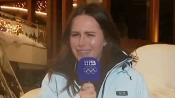 Chin-chin en Italia: Periodista salió ebria en un vivo para las Olimpiadas de Invierno