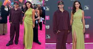 La Nación / Stephi Stegman en verde pistacho, así arrasó en la gala de Premios Lo Nuestro