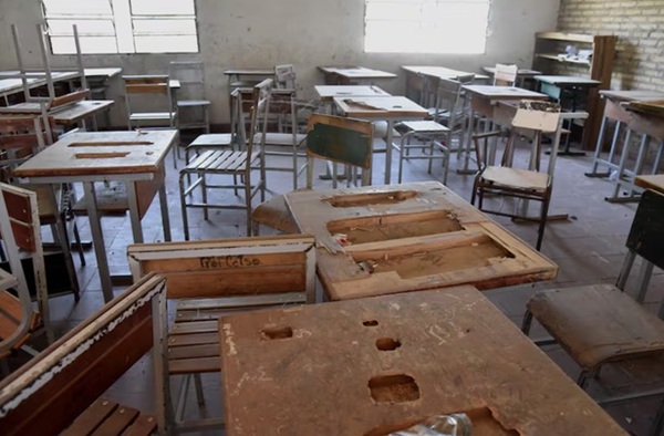 Escuela, en pésimo estado a días de las clases
