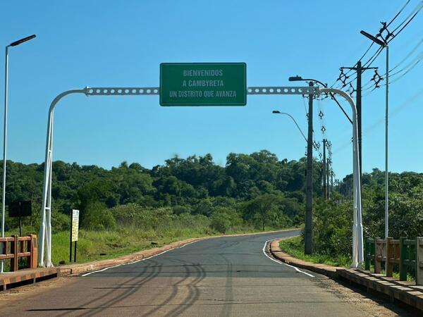 Inauguran asfaltado que integra a Encarnación y Cambyretá por Barrio Fátima y Espíritu Santo.