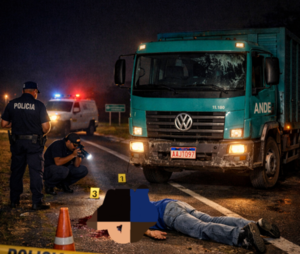 Peatón fallece tras ser embestido por camión de la ANDE en Yby Yaú - Concepción al Día