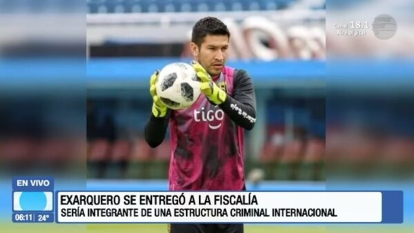 Exarquero Víctor Centurión se entrega tras operativo contra el narcotráfico